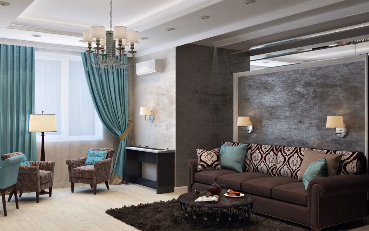Loft Eleven - lounge with layered textiles (placeholder photo)