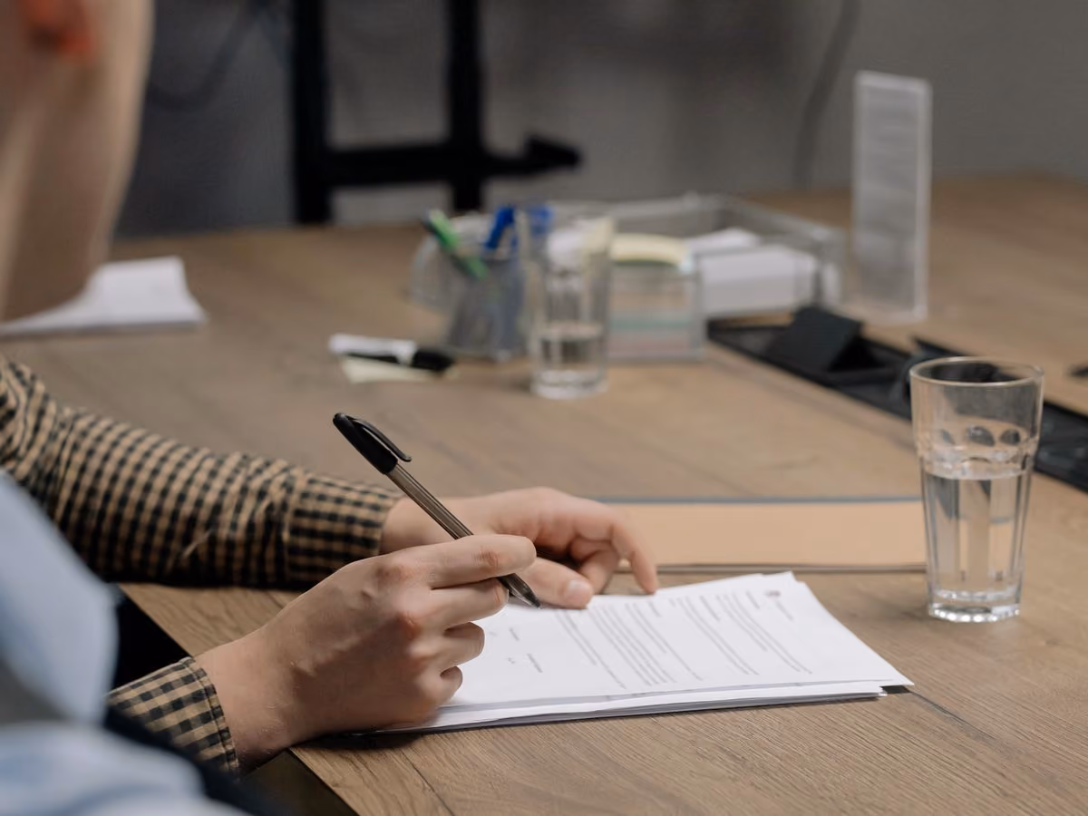 Signing project documents